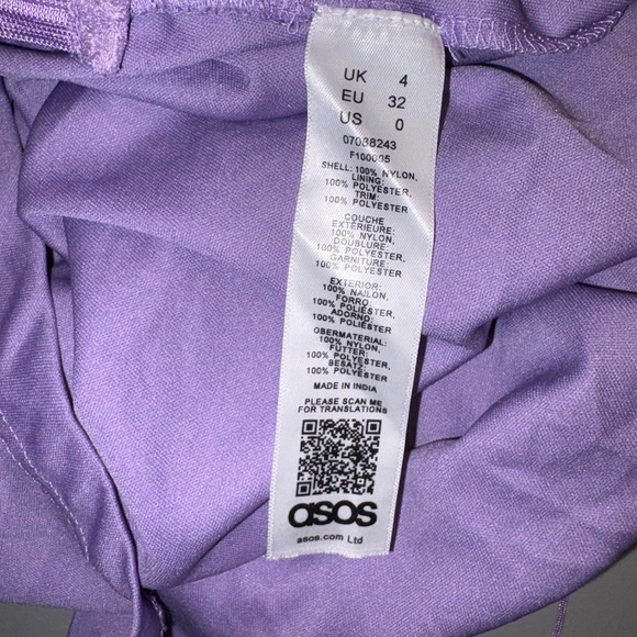 ASOS Lavender Fringe Midi Dress - Picture 8 of 9